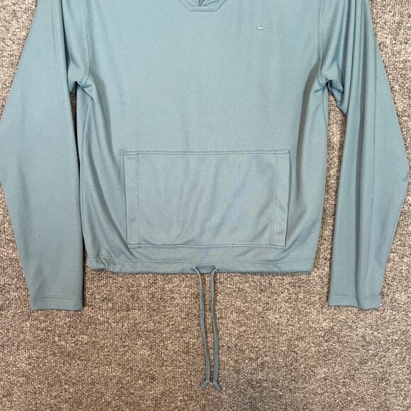 Nike Sweater Womens XS Blue Sweatshirt Hoodie Pullover Swoosh Vintage Cropped - Picture 3 of 13
